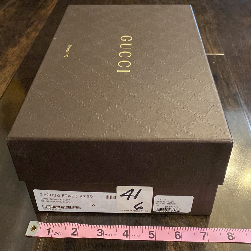 Gucci Box Empty Authentic 12”X 7”X 4.2” - image 4